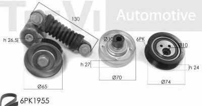TREVI AUTOMOTIVE ka1051 -  Поликлиновой ременный комплект
